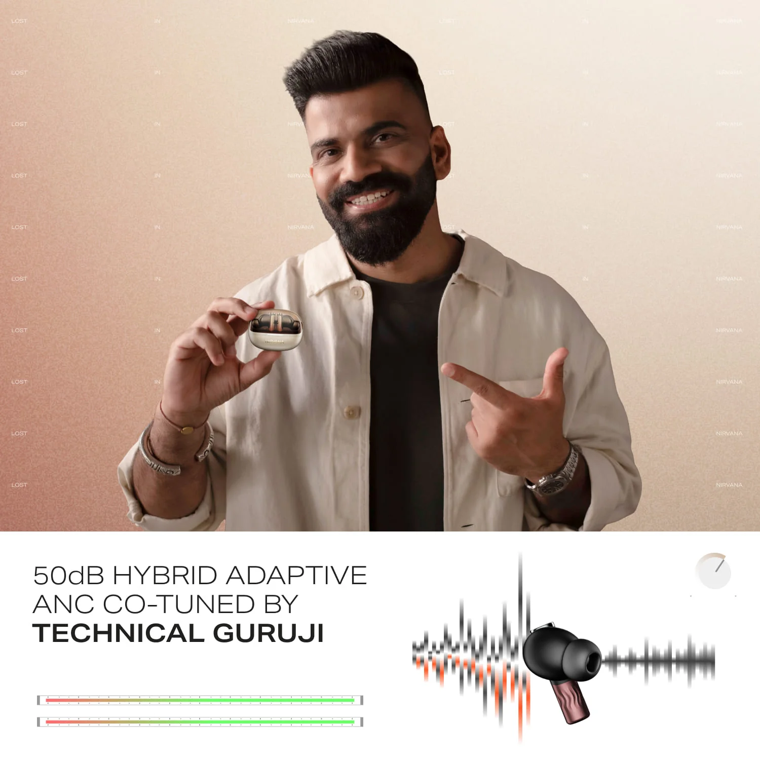 boAt Nirvana Zenith Pro | Wireless Earbuds with Spatial Audio, 80H Playback & 50dB Hybrid Adaptive ANC - Image 4