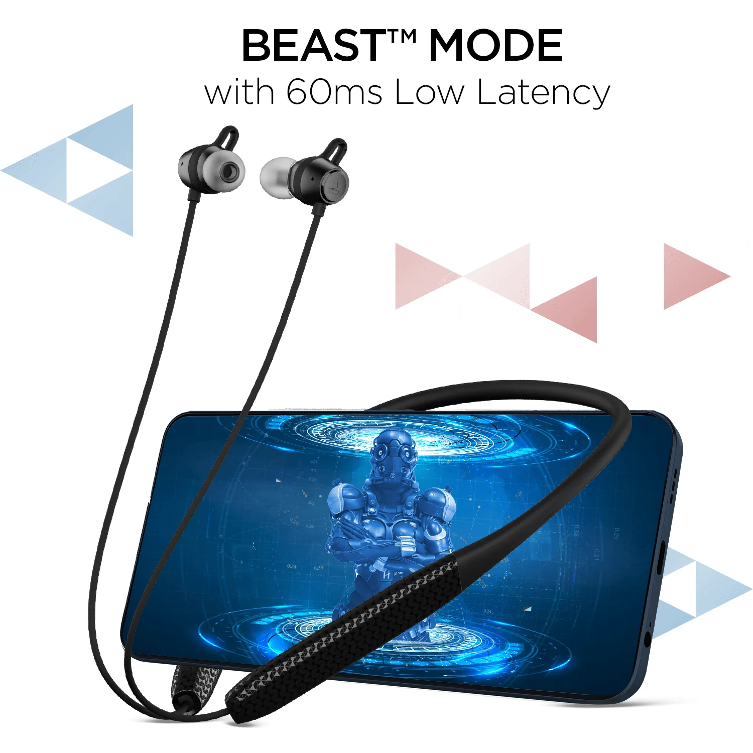 boAt Rockerz 255 Max | Bluetooth Wireless Neckband with 60HRS playback, Multiple EQ Modes, boAt Signature Sound, ASAP™️ Charge, ENx™️ Technology - Image 4