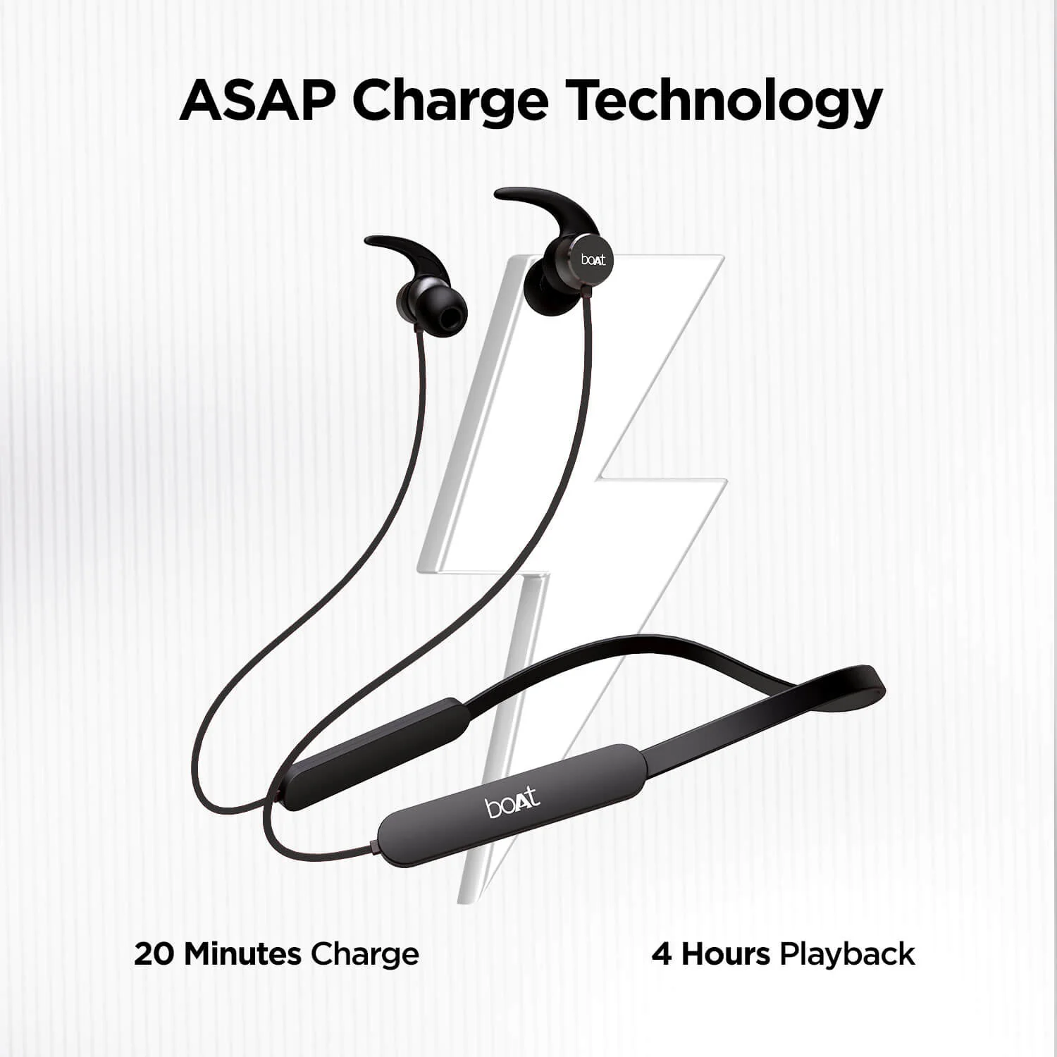 boAt Rockerz 255 Pro | Wireless Neckband with 10mm Drivers, Upto 8H Uninterrupted Music, Ergonomic and comfortable - Image 6