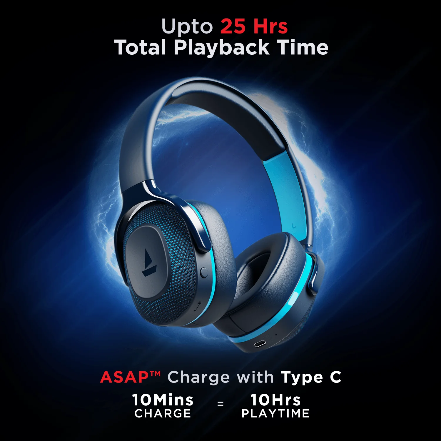 boAt Rockerz 425 | Wireless Bluetooth Headphone with 25 Hours Playback, ASAP Charge, 40mm Drivers - Image 8