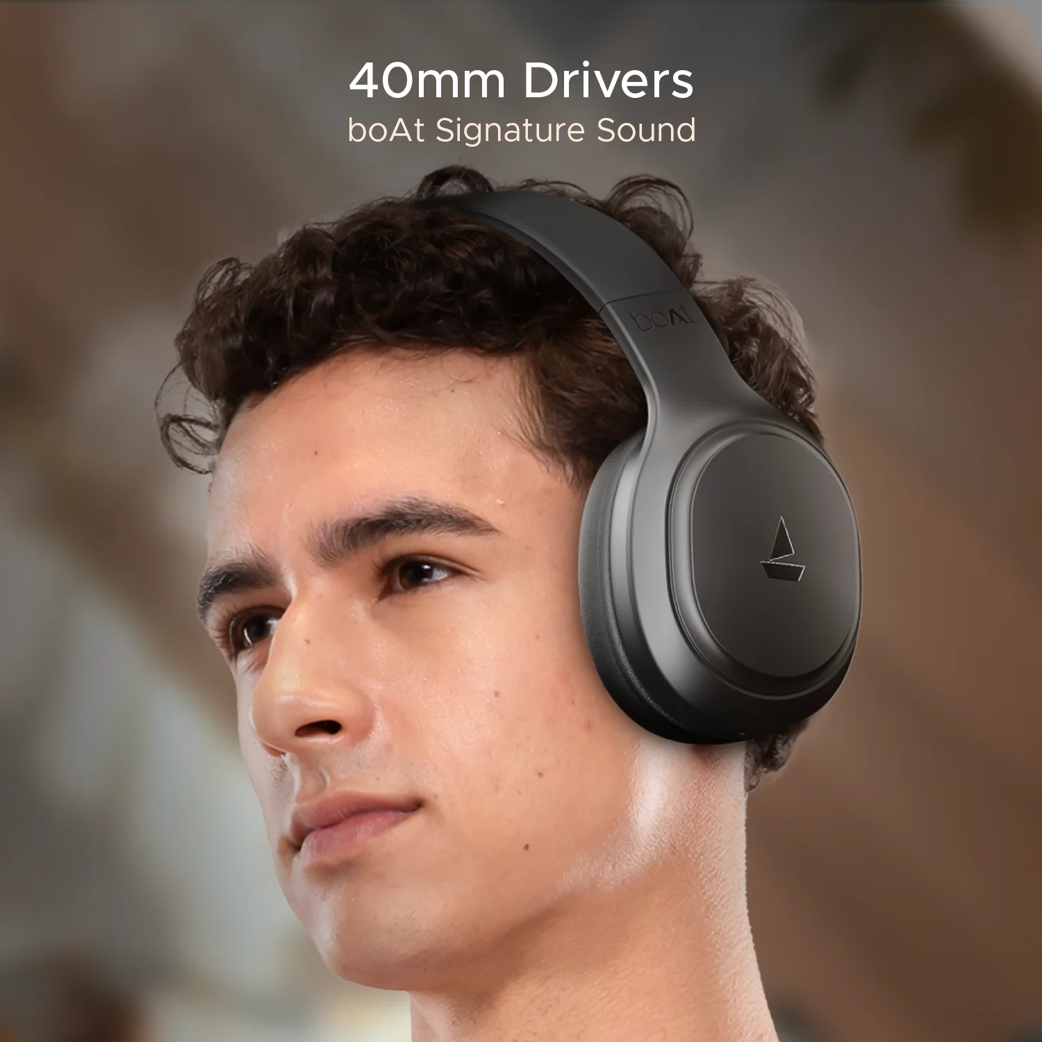 boAt Rockerz 430 | Wireless Headphone with ENx™ Tech, 40 HRS Playback,  BEAST™ Mode, Type-C Interface, Bluetooth v5.4 - Image 4