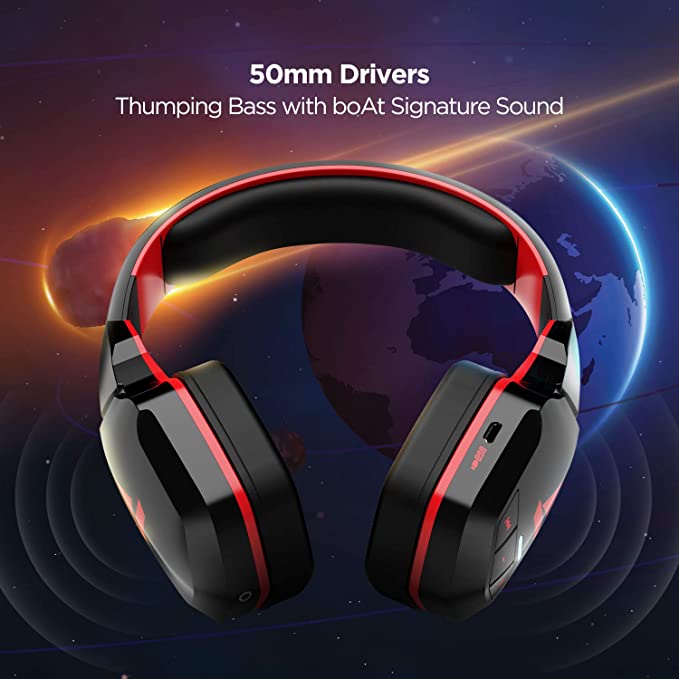 boAt Rockerz 510 | Bluetooth Headphone with super extra bass, Upto 20 Hours Playback, 50mm Dynamic Driver, 400 mah Battery - Image 21