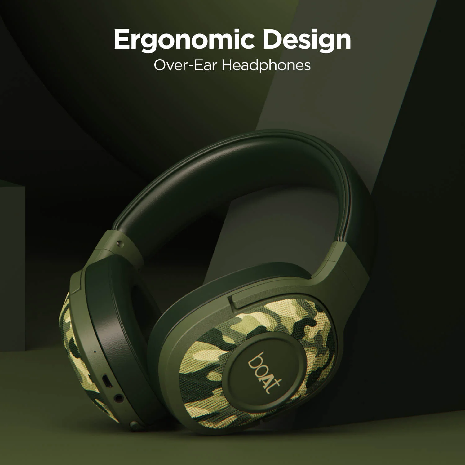 boAt Rockerz 550 | Over Ear Bluetooth Headphones with Upto 20H Playback, 50mm Dynamic Driver, 500mAh Battery - Image 9