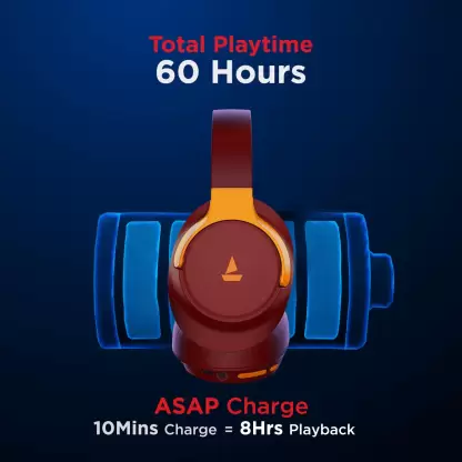 boAt Rockerz 660 | Wireless Headphone with 60H Playback, DUAL EQ Modes, Bluetooth v5.0, Type C Charging - Image 14