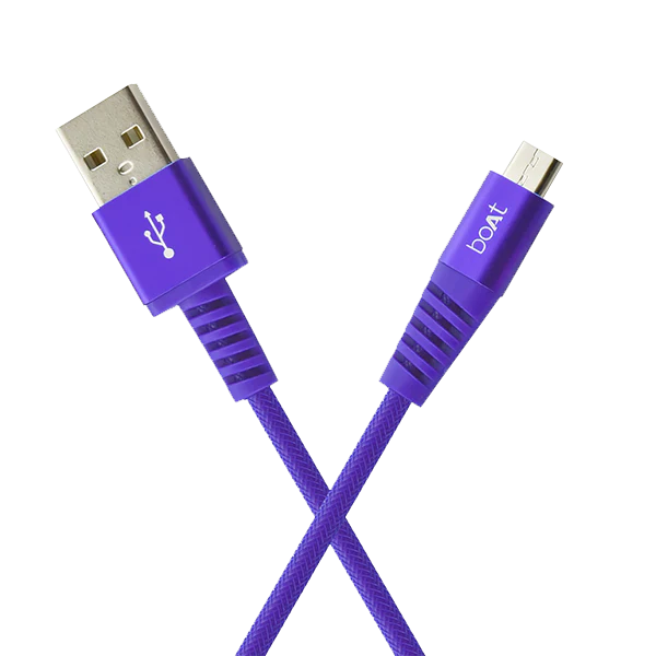 boAt Rugged V3 Micro USB 1.5 Meter | Premium USB Cable with 480Mbps Transfer Speed, Nylon Braiding, Durable Connectors - Image 5