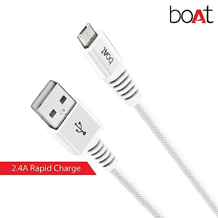 boAt Rugged V3 Micro USB 1.5 Meter | Premium USB Cable with 480Mbps Transfer Speed, Nylon Braiding, Durable Connectors - Image 8
