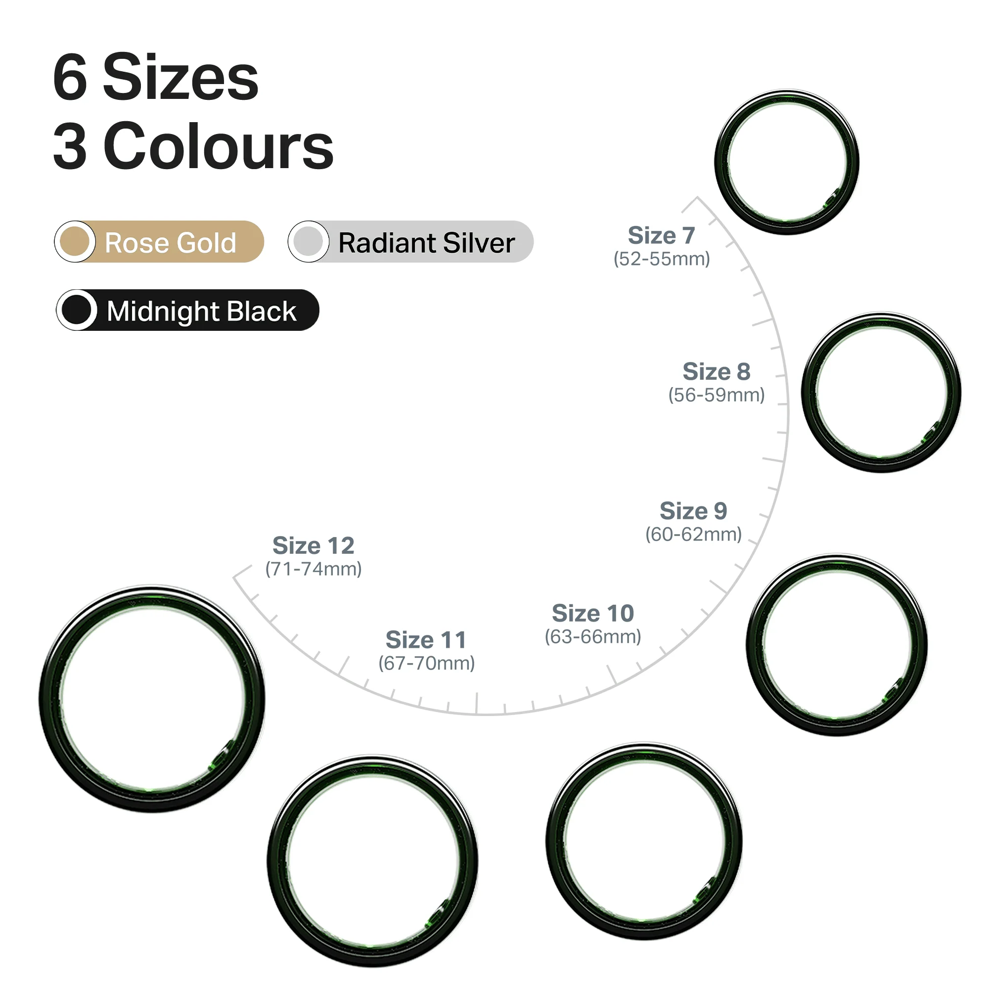 Smart Ring Active Plus | Smart Ring with Health Monitoring, Wireless Charging, Stainless Steel Build - Image 25