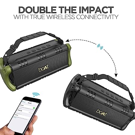 boAt Stone 1400 | Dynamic & Powerful 30W HD Sound, Compact IPX 5 Water Resistant Design, Huge 2500mah Battery - Image 7