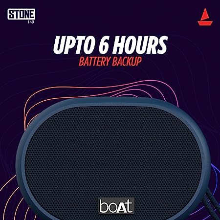boAt Stone 149 | Portable Bluetooth Speaker with 3W Immersive Sound, 6 Hours Playback, Bluetooth v5.0, 1200  mAh Battery - Image 3