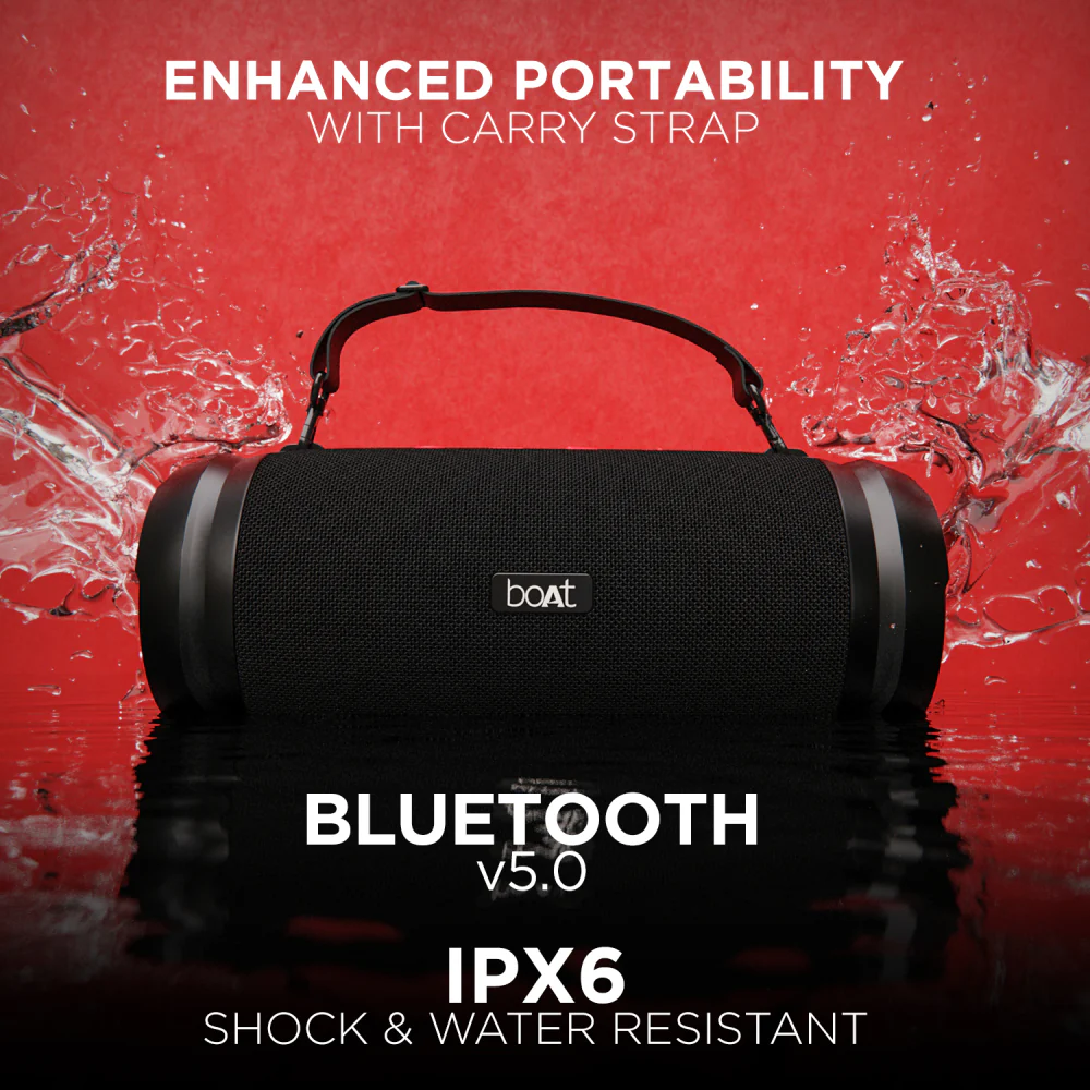 boAt Stone 1508 | Party Speaker with 40W Powerful Sound, IPX6 Rating Water Resistance, Easy Integrated Access to Control the Music - Image 13