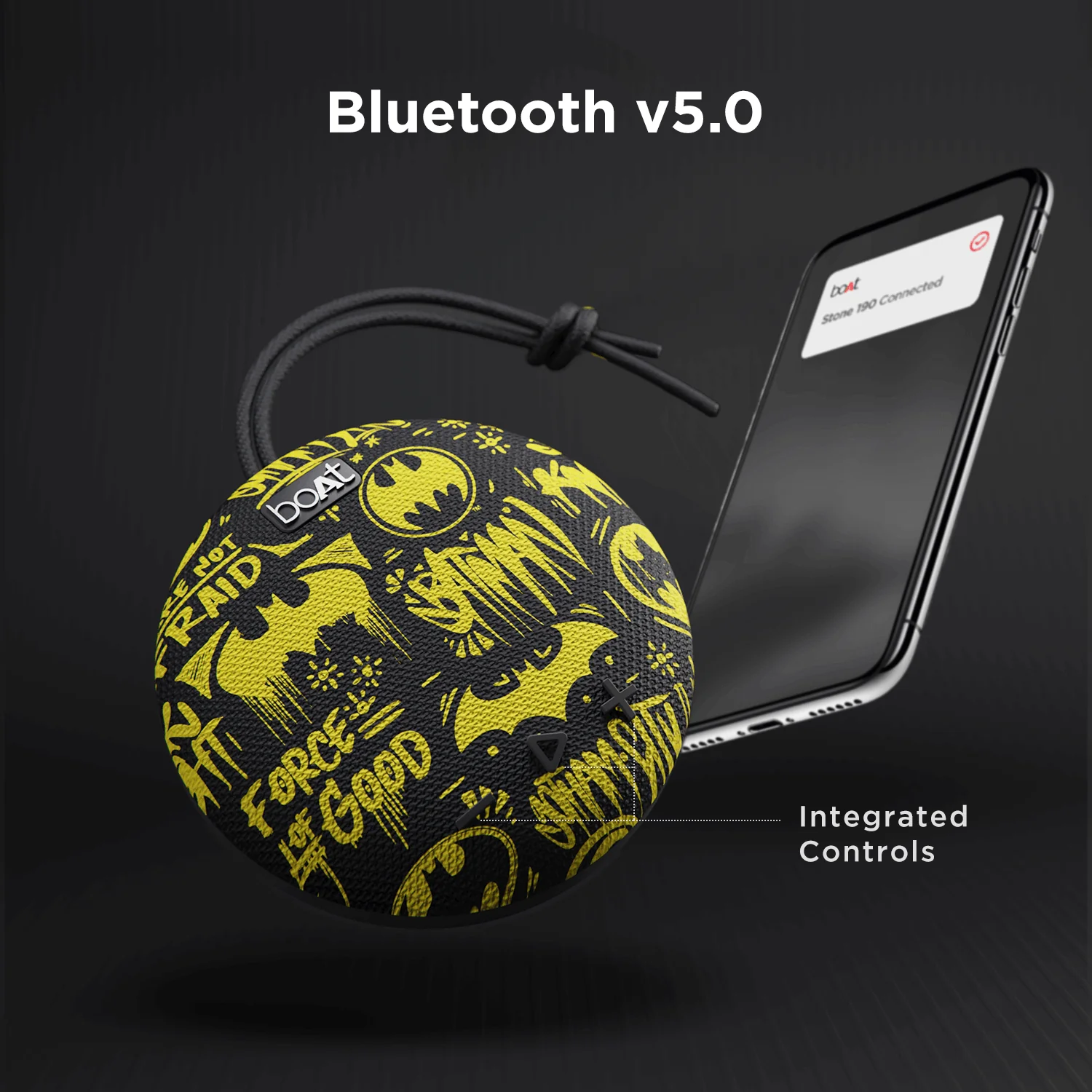 Stone 190 DC Edition | Wireless Bluetooth Speaker with 52mm Dynamic Drivers, 4H Playback, Bluetooth v5.0 - Image 10