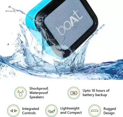 boAt Stone 200 | Portable Speaker with 10 Hours Playback, Bluetooth v4.1, IPX6 Water Resistant, Integrated Controls - Image 9