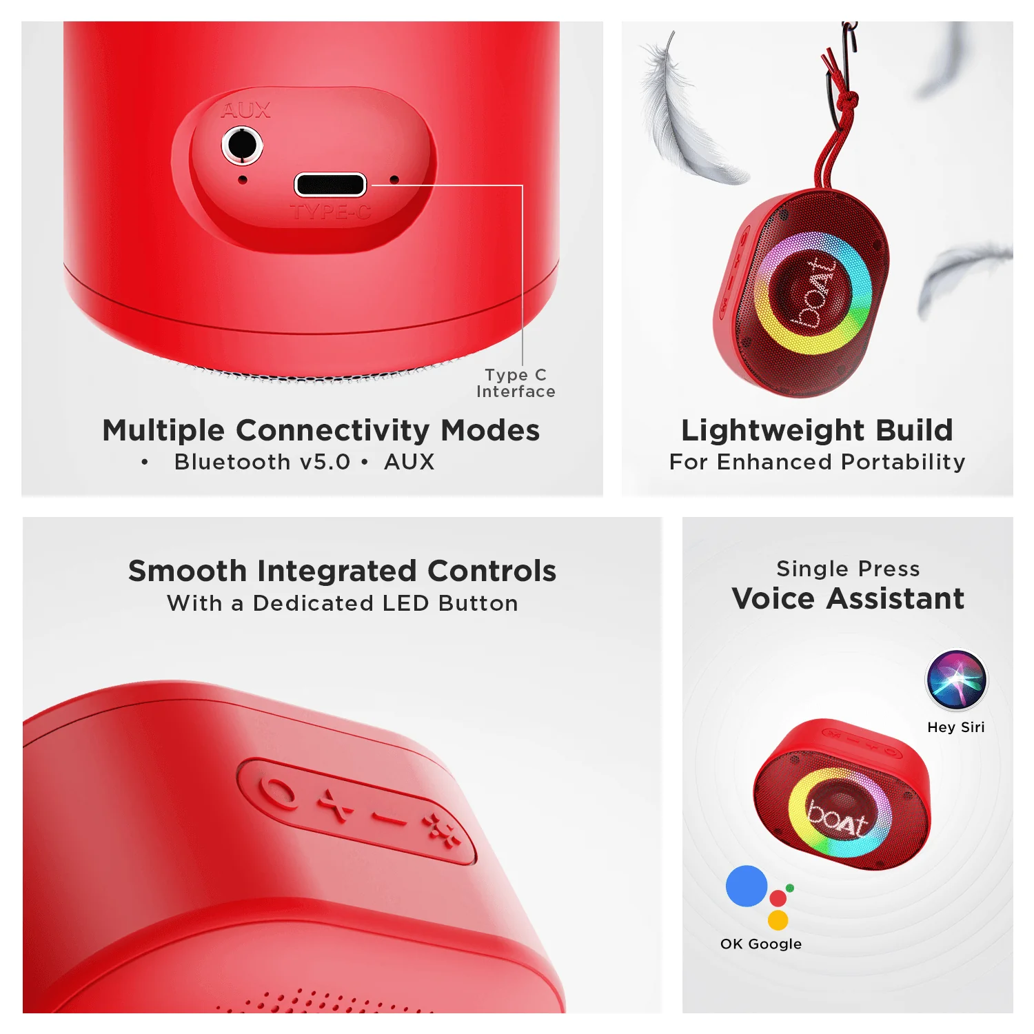 Stone 250 | 5W Portable Wireless Speaker with RGB LED, 9 Hours of Playtime, IPX7 Water Resistant - Image 13