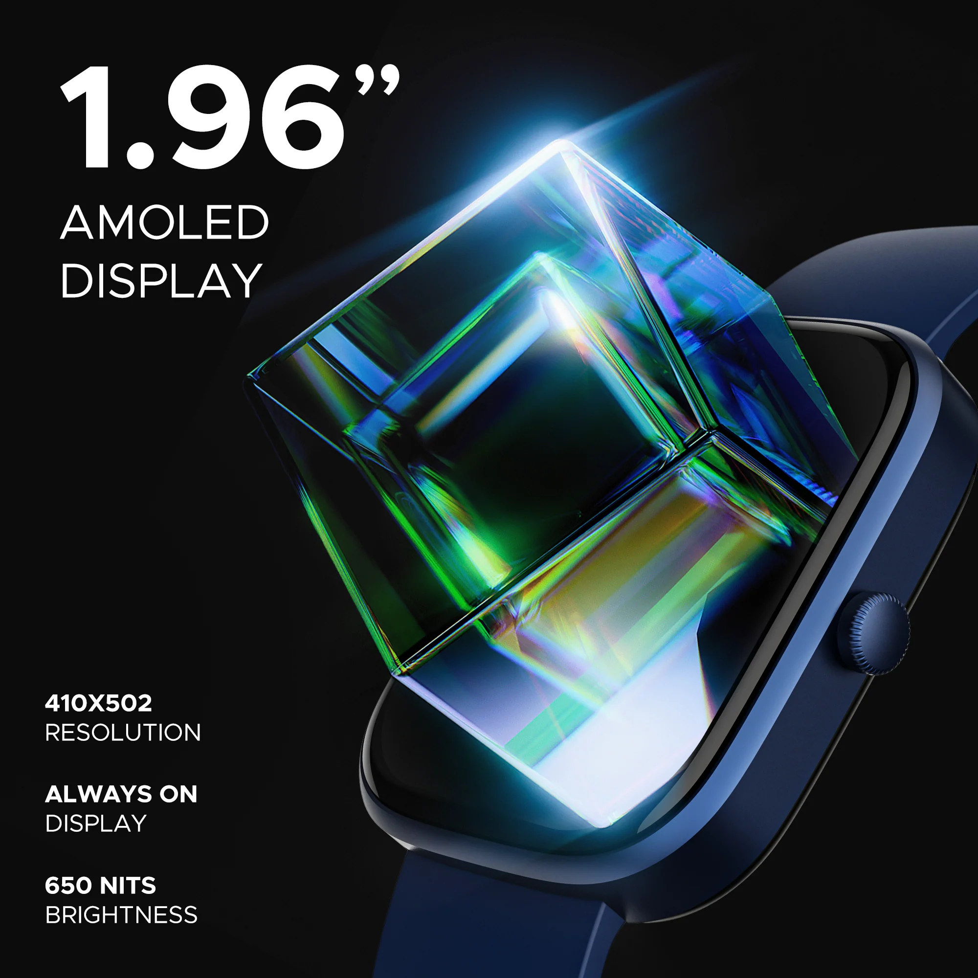 boAt Ultima Prism | Smartwatch with 1.96" (4.97cm) AMOLED Display, BT Calling, 700+ active modes, Watch Face Studio - Image 14