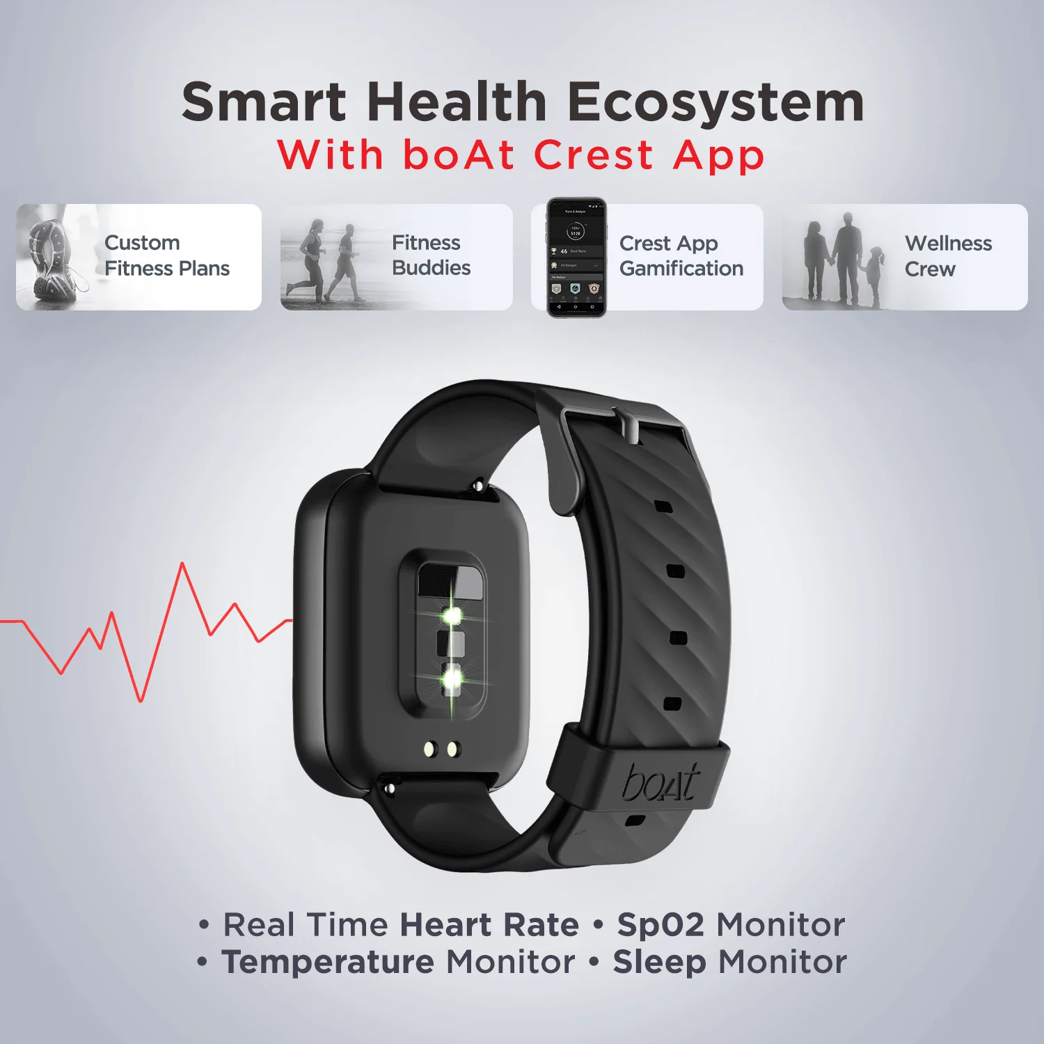 boAt Wave Pro | Smartwatch with 1.69" (4.29 cm) HD Display, Live Cricket Scores, 100+ Watch Faces, Control Your Music & Camera - Image 8