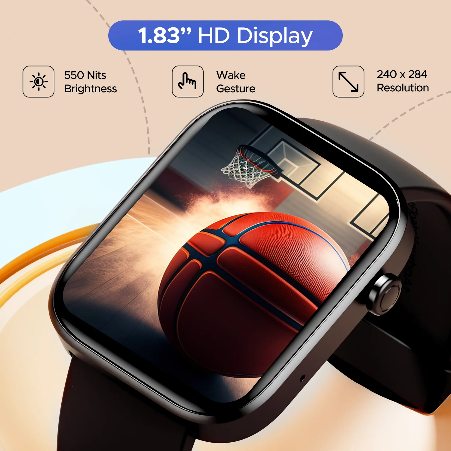 boAt Wave Call 2 | Smartwatch with Bluetooth Calling, 1.83" (4.64cm) HD Display, 700+ Active Modes, 1000+ Watch Faces, Crest OS+ - Image 7