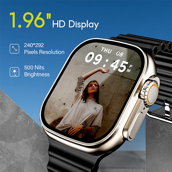 boAt Wave Elevate | Smartwatch with 1.96" (4.97cm) HD Display, BT Calling, 100+ Sports Modes, 15 Days Battery, Premium Metal Body - Image 5