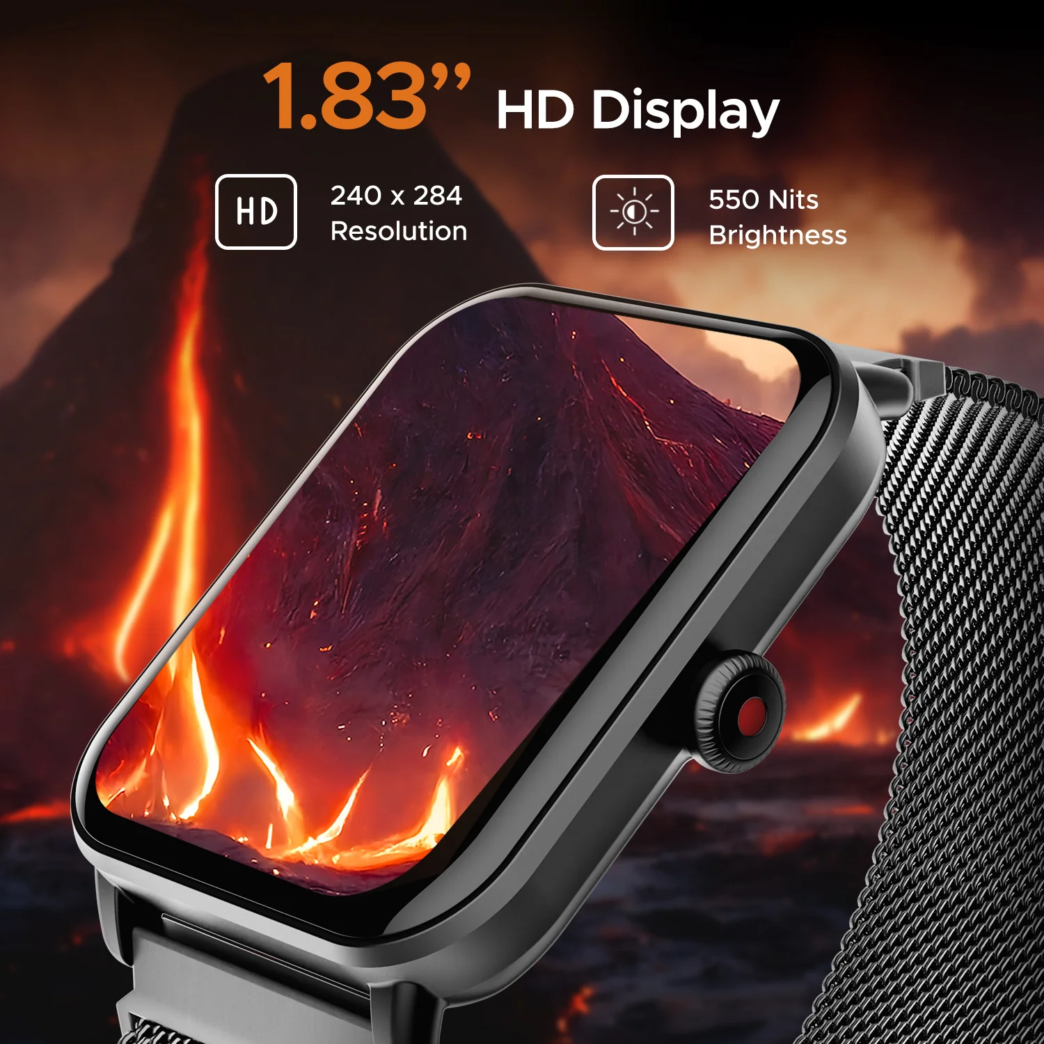 boAt Wave Fury | Bluetooth Calling Smartwatch with 1.83" (4.64cm) HD display, 30 days Battery, Heart Rate & SpO2 monitoring - Image 21