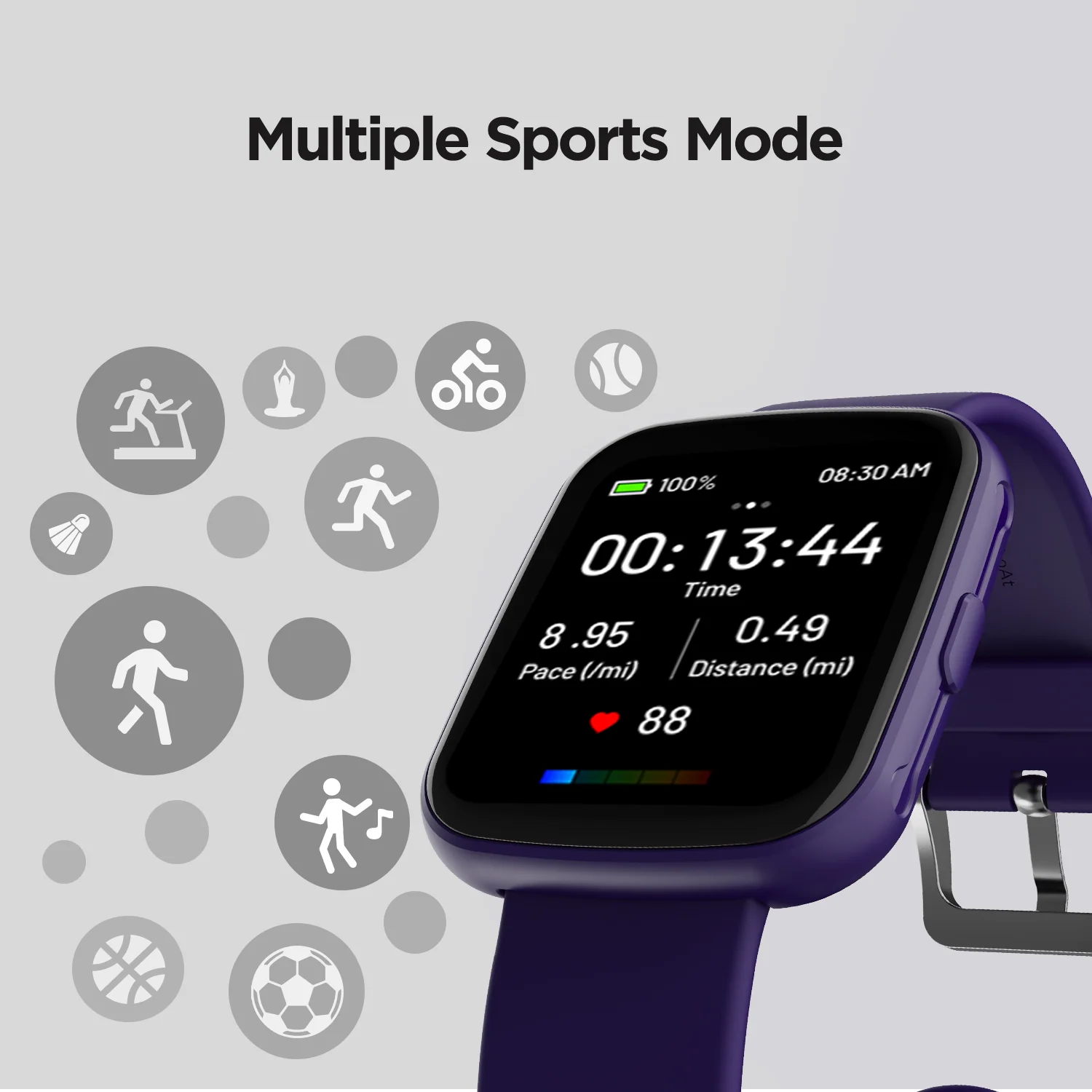 boAt Wave Play | Vivid 1.69" (4.29cm) HD Display Smartwatch with IP68 Dust & Water Resistance, 10+ Sport Modes - Image 9