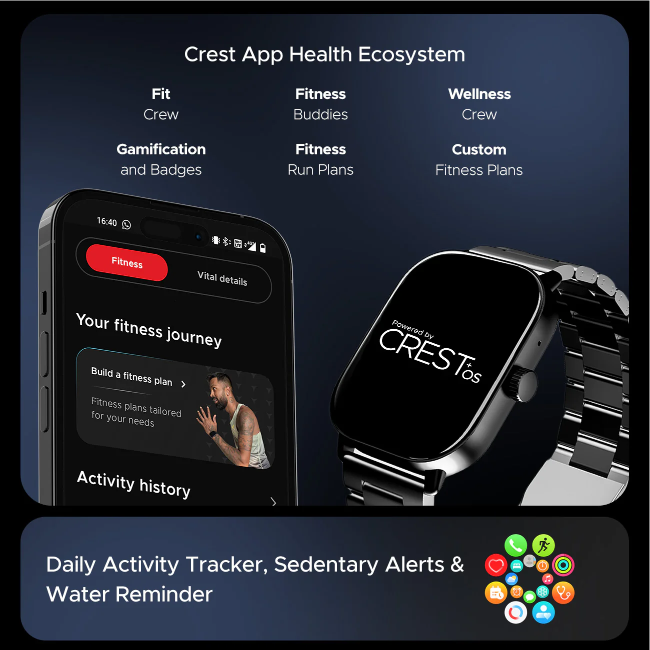 boAt Wave Spectra | Smartwatch with 2.04" AMOLED Display, Animated Watch Faces, 100+ Sports Modes, IP68 Dust Resistance - Image 10