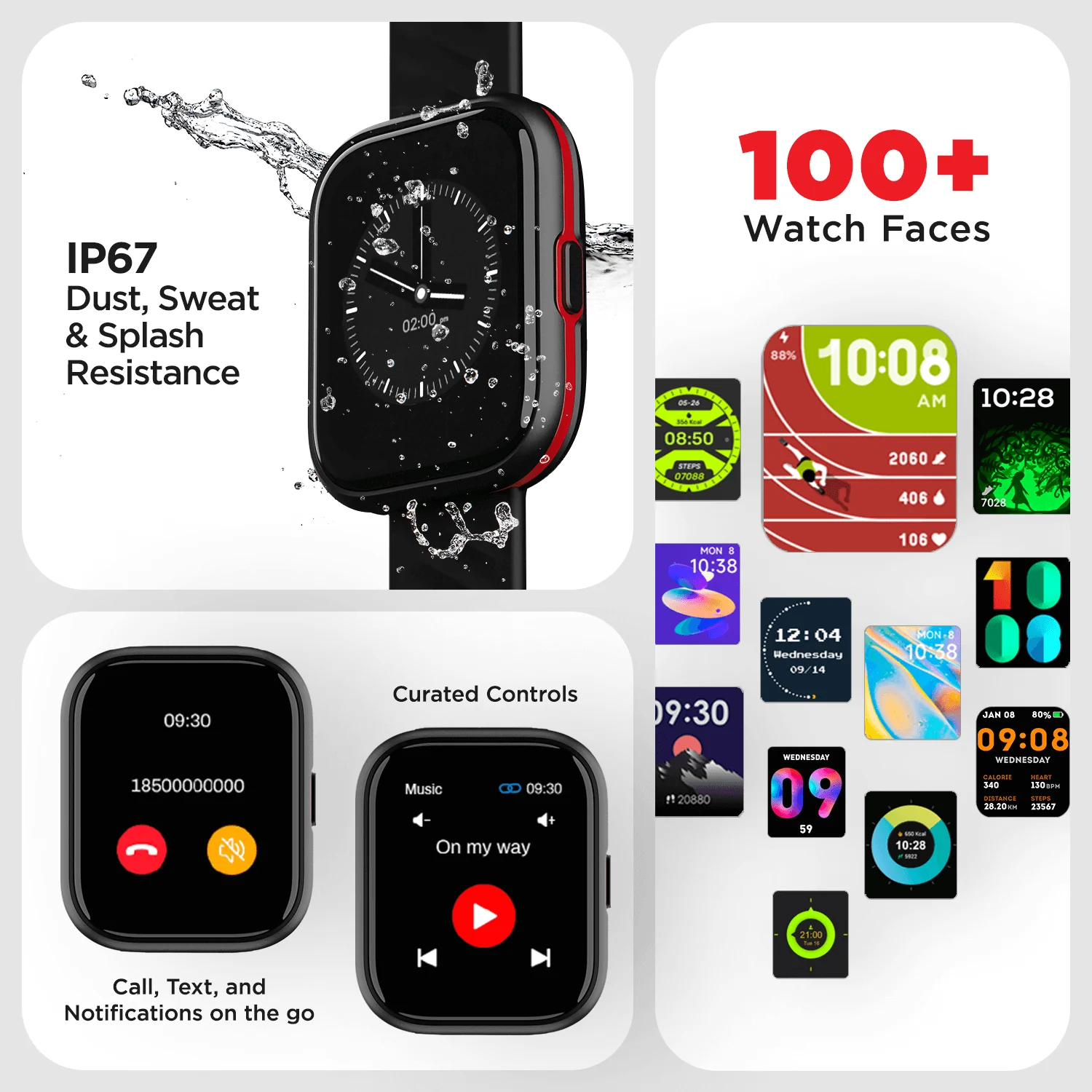 boAt Xtend‌ Sport | Fitness Smart Watch for Men & Women with 1.69” (4.29 cm) HD Display, 700+ Active Modes, Multiple Watch Faces - Image 13